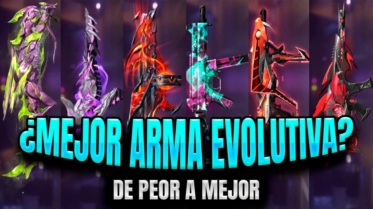 descubre las mejores armas evolutivas en free fire para arrasar con el pase elite