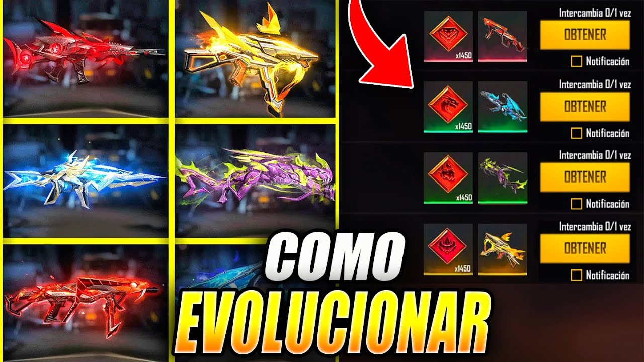 la guia definitiva para evolucionar las armas en free fire cual es la mejor estrategia evolutiva